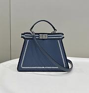 Fendi Peekaboo ISeeU Small Bag Blue 27x21x11cm - 1