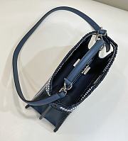 Fendi Peekaboo ISeeU Small Bag Blue 27x21x11cm - 4