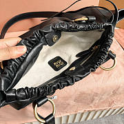 Miu Miu Joie Nappa Leather Black Bag 44x16x10.5cm - 2