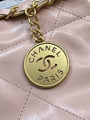 Chanel Small 22 Handbag Light Pink Gold 35x37x7cm - 3