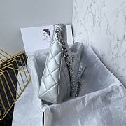 Chanel Hobo Bag Silver 28x25x8cm - 2