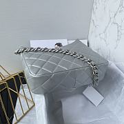 Chanel Hobo Bag Silver 28x25x8cm - 4