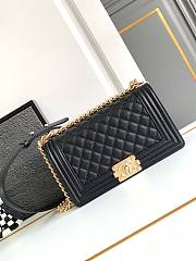 Chanel Leboy Bag Black Caviar Gold 25cm - 1