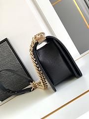 Chanel Leboy Bag Black Caviar Gold 25cm - 5