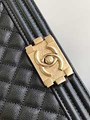 Chanel Leboy Bag Black Caviar Gold 25cm - 4