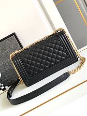 Chanel Leboy Bag Black Caviar Gold 25cm - 2