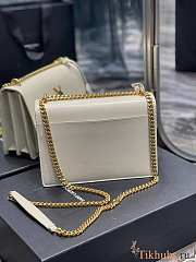 YSL Sunset Medium White Gold 22x8x16cm - 3