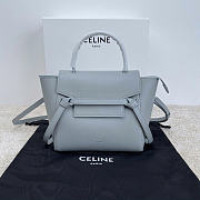 Celine Nano Belt Bag Grained Calfskin Light Grey 20x20x10cm - 1