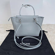 Celine Nano Belt Bag Grained Calfskin Light Grey 20x20x10cm - 4