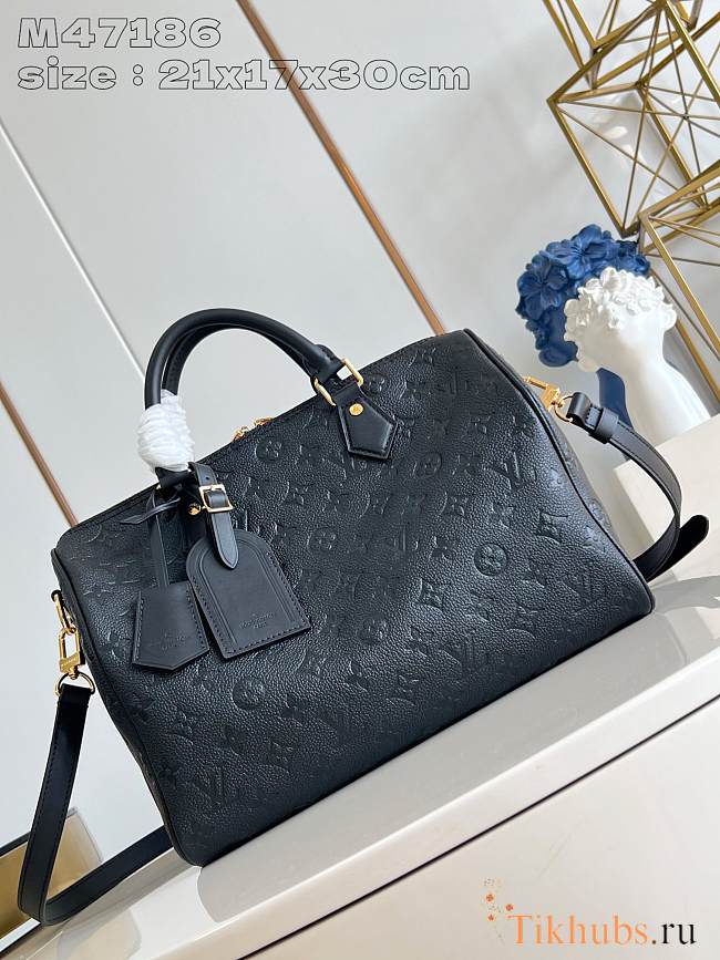 Louis Vuitton LV Speedy Soft 30 Black 30x17x21cm - 1