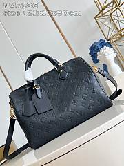 Louis Vuitton LV Speedy Soft 30 Black 30x17x21cm - 1