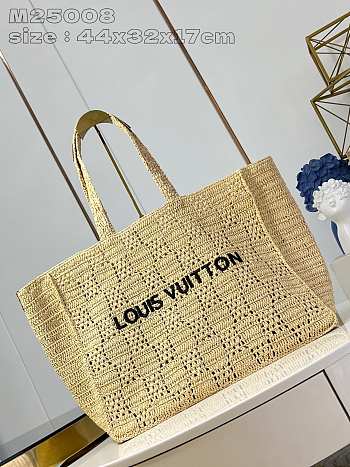 Louis Vuitton LV Summer Shopper Tote MM Natural Beige 44 x 32 x 17 cm