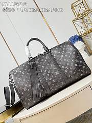 Louis Vuitton LV Keepall 50 Black Bandoulière 50 x 29 x 23 cm - 1