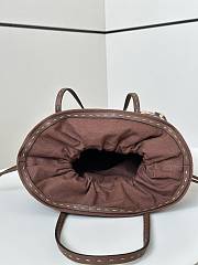 Fendi Small Roll Brown FF Raffia Crochet 23x19.5x15cm - 5