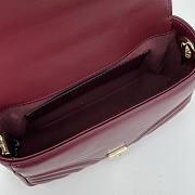 Gucci GG Marmont Mini Top Handle Bag Red Wine 17x13x6cm - 6