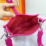 Hermes Mini Evelyne Shoulder Bag Hot Pink 18cm - 5