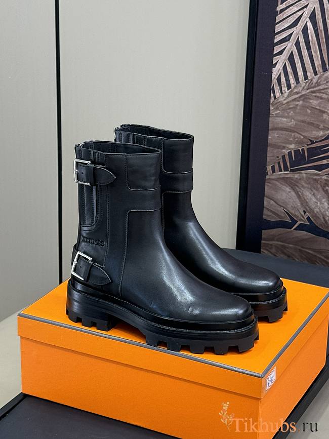 Hermes Ankle Boots Black - 1