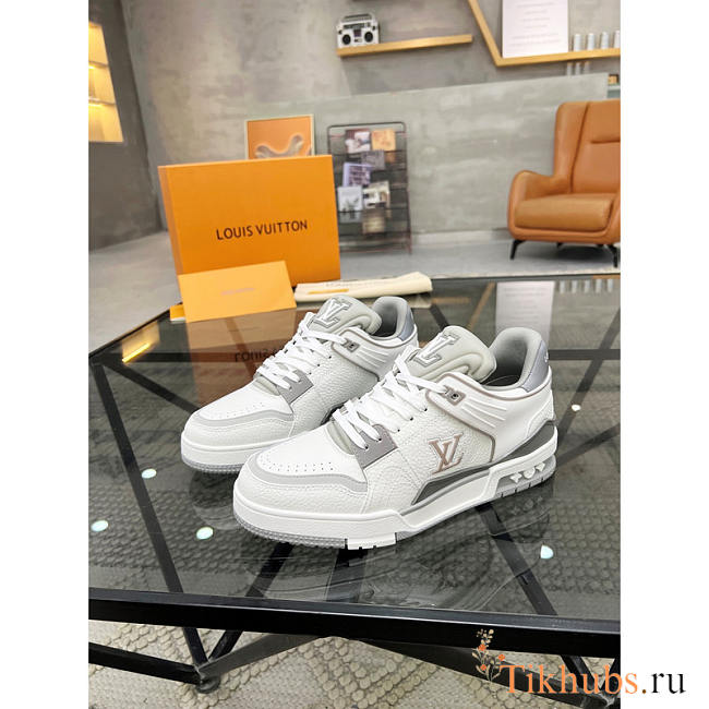 Louis Vuitton LV Trainer Sneaker Grey White - 1