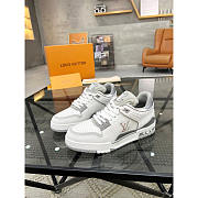 Louis Vuitton LV Trainer Sneaker Grey White - 1