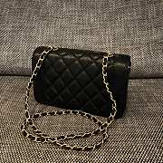 Chanel Diana Flap Bag Black Caviar Gold 21.5x14x7cm - 6