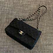 Chanel Flap Bag Black Denim Gold 25cm - 2