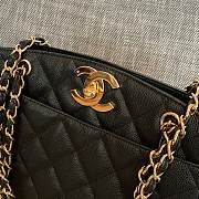 Chanel Tote Vintage Black Caviar Gold 28x9x30cm - 5