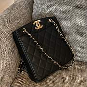 Chanel Tote Vintage Black Caviar Gold 28x9x30cm - 2