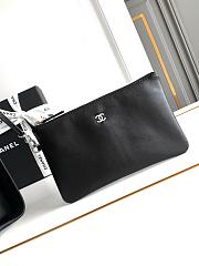 Chanel Shopping Tote Bag Black Leather 38cm - 4