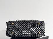 Bottega Veneta Patti Top Handle Bag Black 26x19x11cm - 5