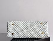 Bottega Veneta Patti Top Handle Bag White 26x19x11cm - 6