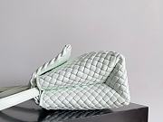 Bottega Veneta Patti Top Handle Bag White 26x19x11cm - 5