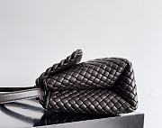 Bottega Veneta Patti Top Handle Bag Brown 26x19x11cm - 5