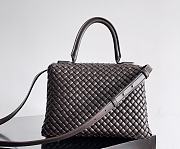 Bottega Veneta Patti Top Handle Bag Brown 26x19x11cm - 4