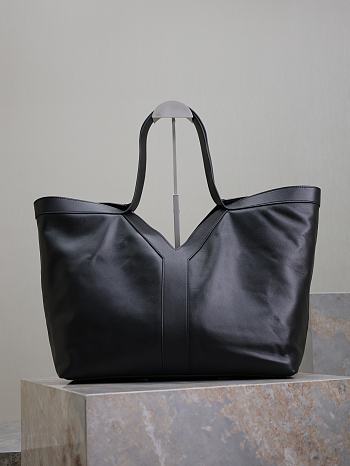 YSL Tote Bag Black Leather 50×33×16cm