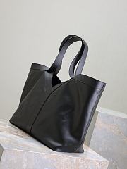 YSL Tote Bag Black Leather 50×33×16cm - 6