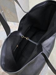 YSL Tote Bag Black Leather 50×33×16cm - 2