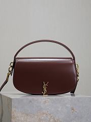 YSL Voltaire Box Bag Red Wine 24x15x5cm - 1