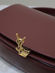 YSL Voltaire Box Bag Red Wine 24x15x5cm - 3