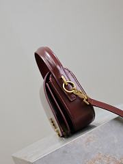 YSL Voltaire Box Bag Red Wine 24x15x5cm - 5