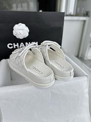 Chanel White Slides 09 - 5