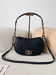 Valentino Small Garavani Ohval Shoulder Bag Black 26x13x6.5cm - 1