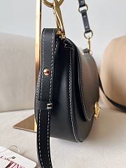 Valentino Small Garavani Ohval Shoulder Bag Black 26x13x6.5cm - 4