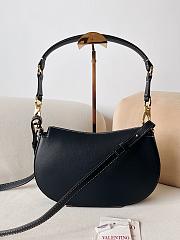 Valentino Small Garavani Ohval Shoulder Bag Black 26x13x6.5cm - 3