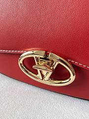 Valentino Small Garavani Ohval Shoulder Bag Red 26x13x6.5cm - 5