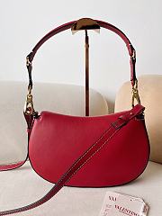 Valentino Small Garavani Ohval Shoulder Bag Red 26x13x6.5cm - 3