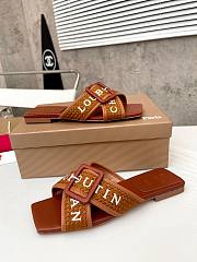 Christian Louboutin Slides Brown - 5