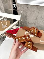 Christian Louboutin Slides Brown - 4