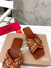 Christian Louboutin Slides Brown - 3