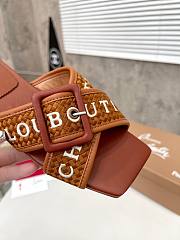 Christian Louboutin Slides Brown - 2