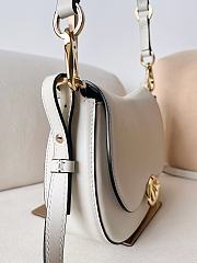 Valentino Small Garavani Ohval Shoulder Bag White 26x13x6.5cm - 6